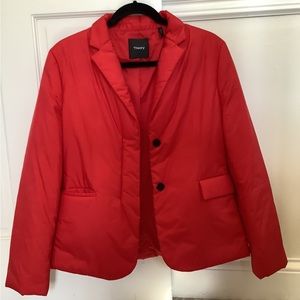 Red Theory puffer blazer style jacket S/M runs small